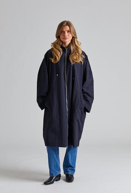 Toteme Windbreaker Coat Nightfall 